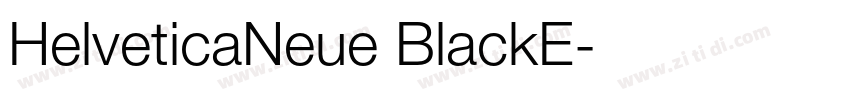 HelveticaNeue BlackE字体转换